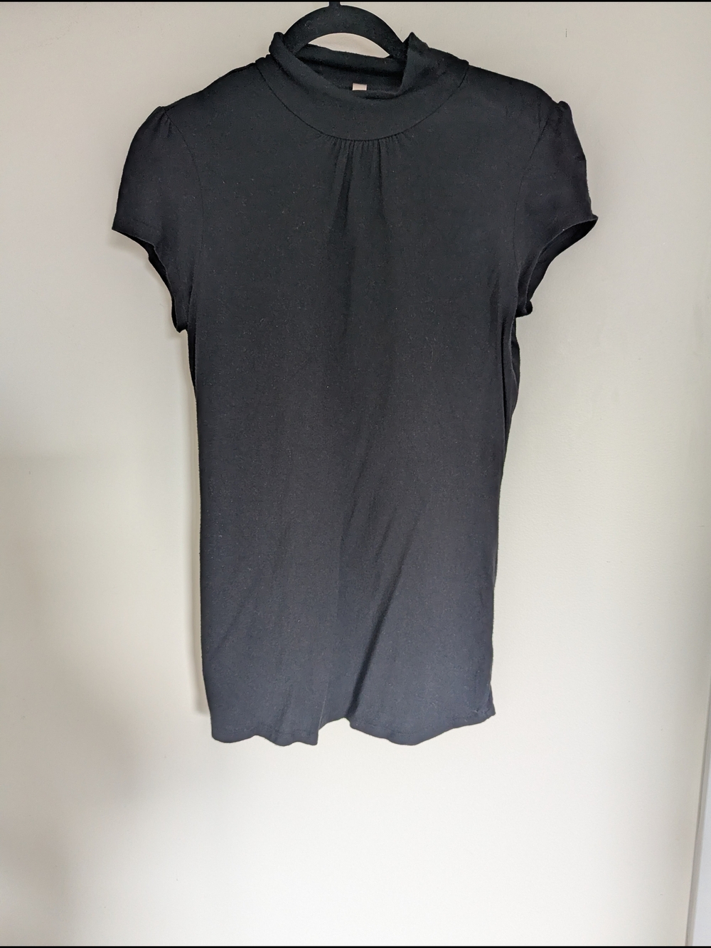 Maternity Mock Neck Short Sleeve Top
